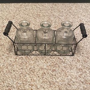 Triple Vase Table Decor Set